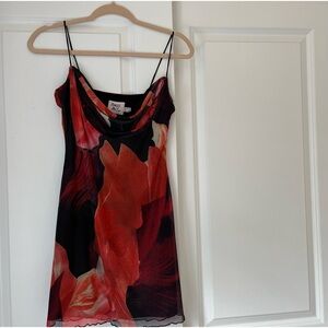 Princess Polly Floral Mesh Mini Dress